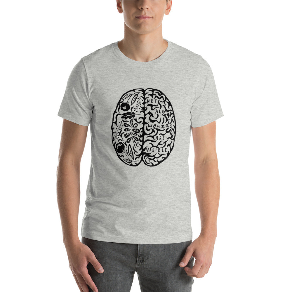 Short-Sleeve Unisex T-Shirt Not All Wounds Are Visible