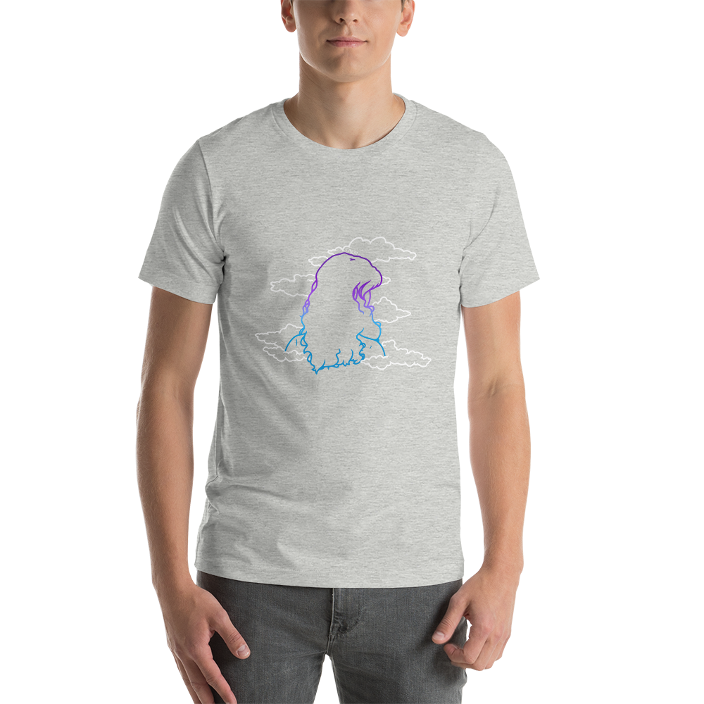 Short-Sleeve Unisex T-Shirt In The Clouds (White)