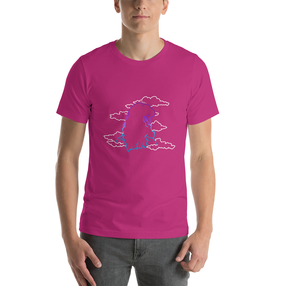 Short-Sleeve Unisex T-Shirt In The Clouds (White)