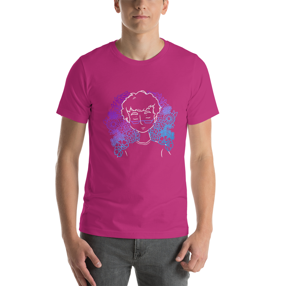 Short-Sleeve Unisex T-Shirt Amongst The Flowers (White)