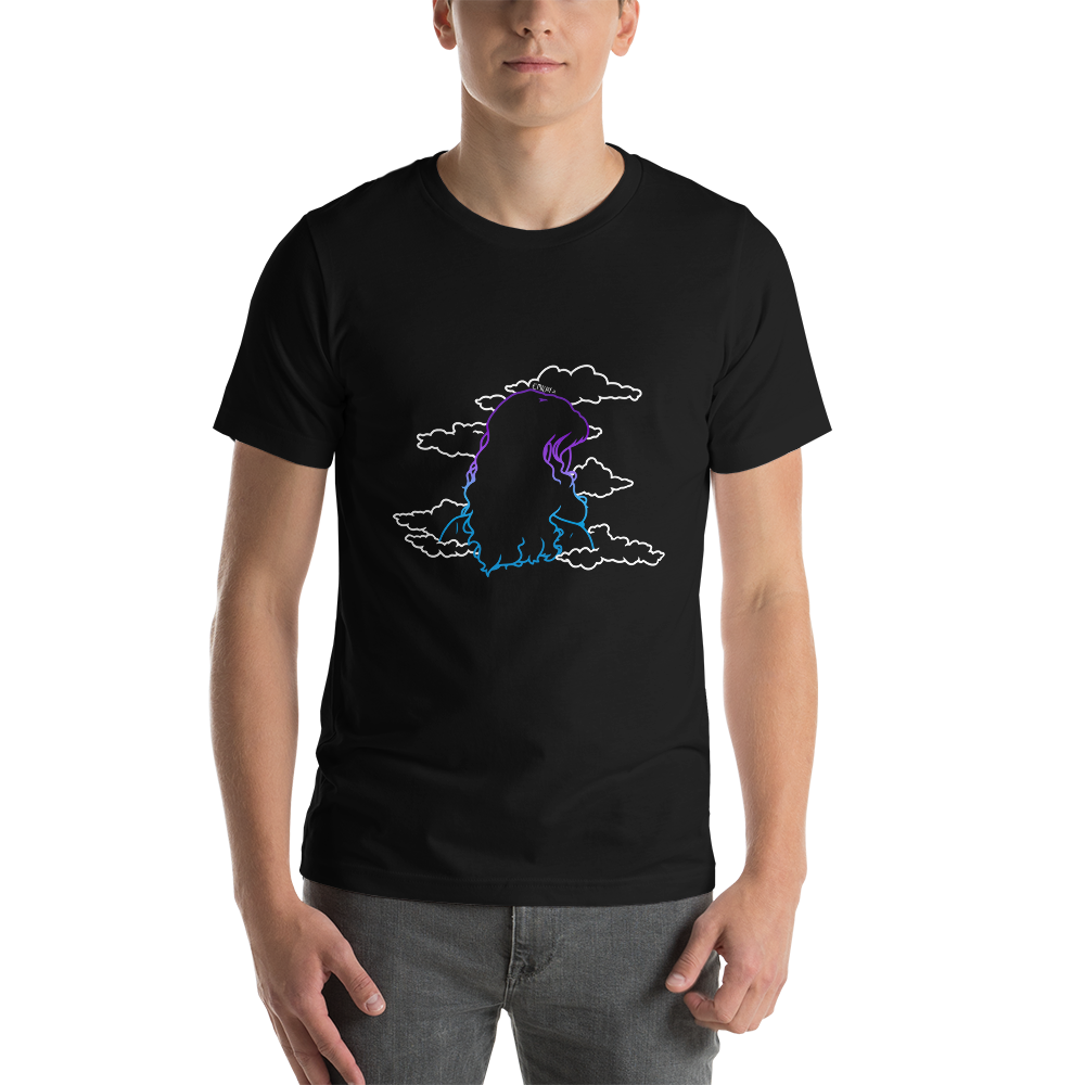 Short-Sleeve Unisex T-Shirt In The Clouds (White)