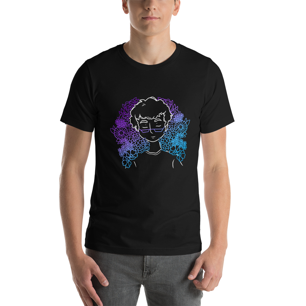 Short-Sleeve Unisex T-Shirt Amongst The Flowers (White)