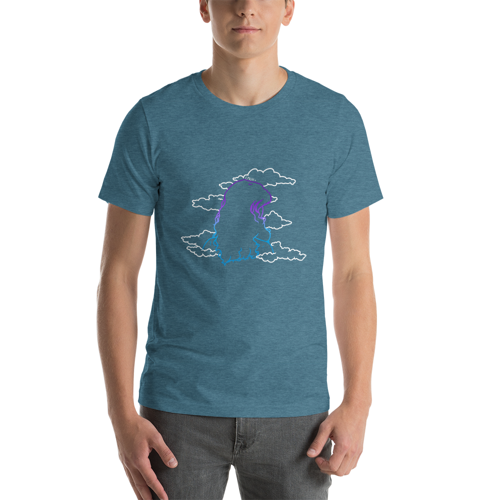 Short-Sleeve Unisex T-Shirt In The Clouds (White)