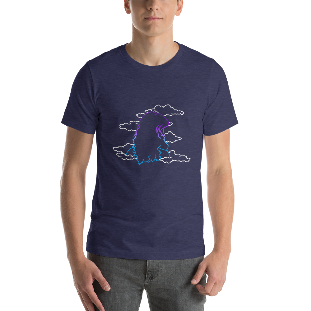 Short-Sleeve Unisex T-Shirt In The Clouds (White)