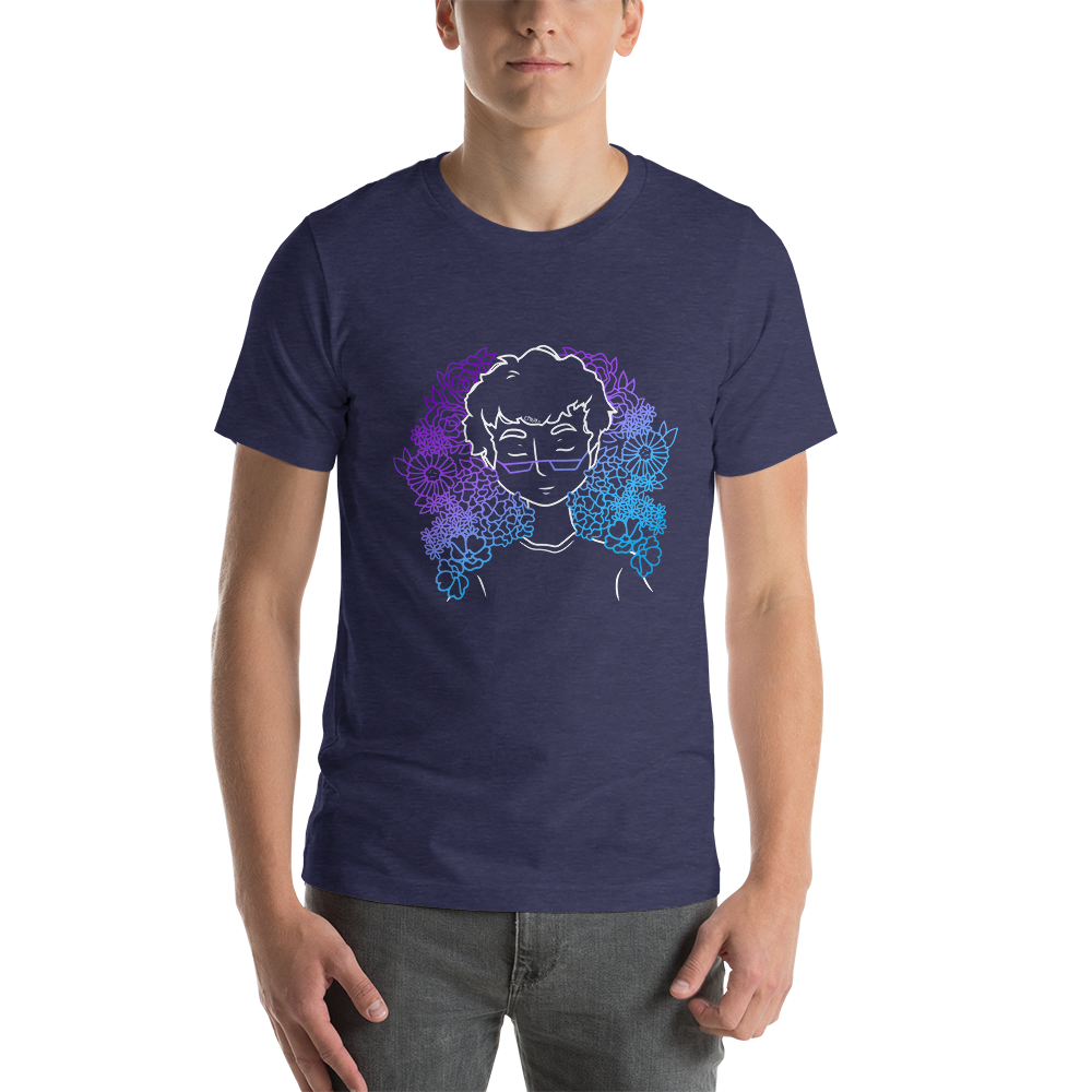 Short-Sleeve Unisex T-Shirt Amongst The Flowers (White)
