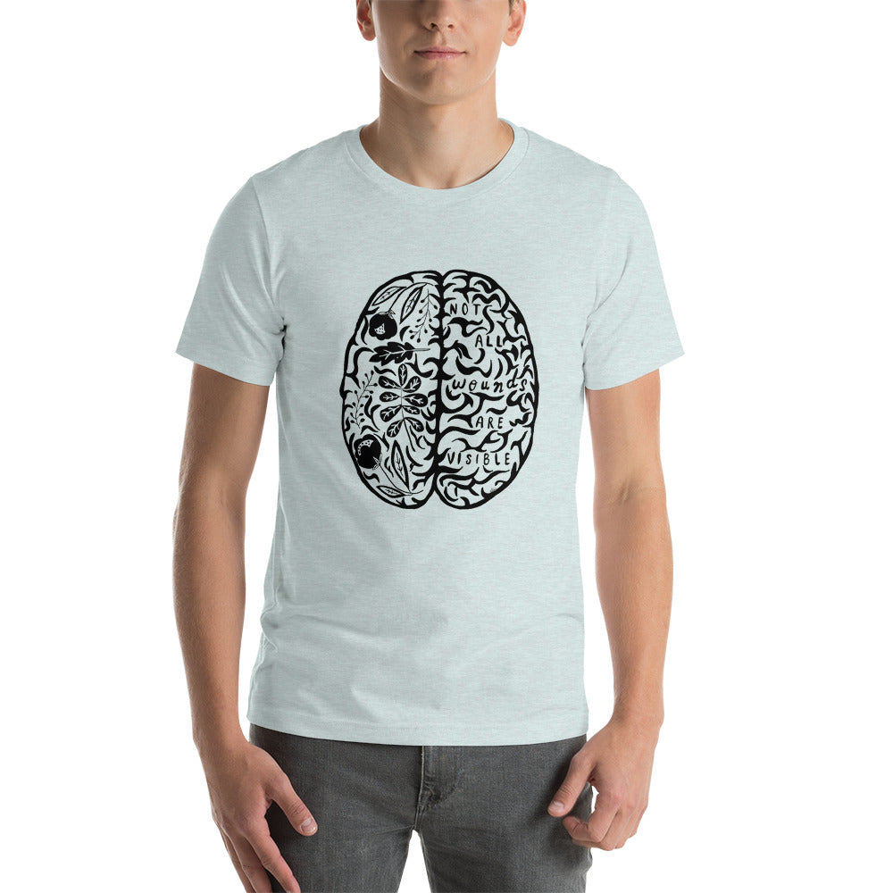 Short-Sleeve Unisex T-Shirt Not All Wounds Are Visible