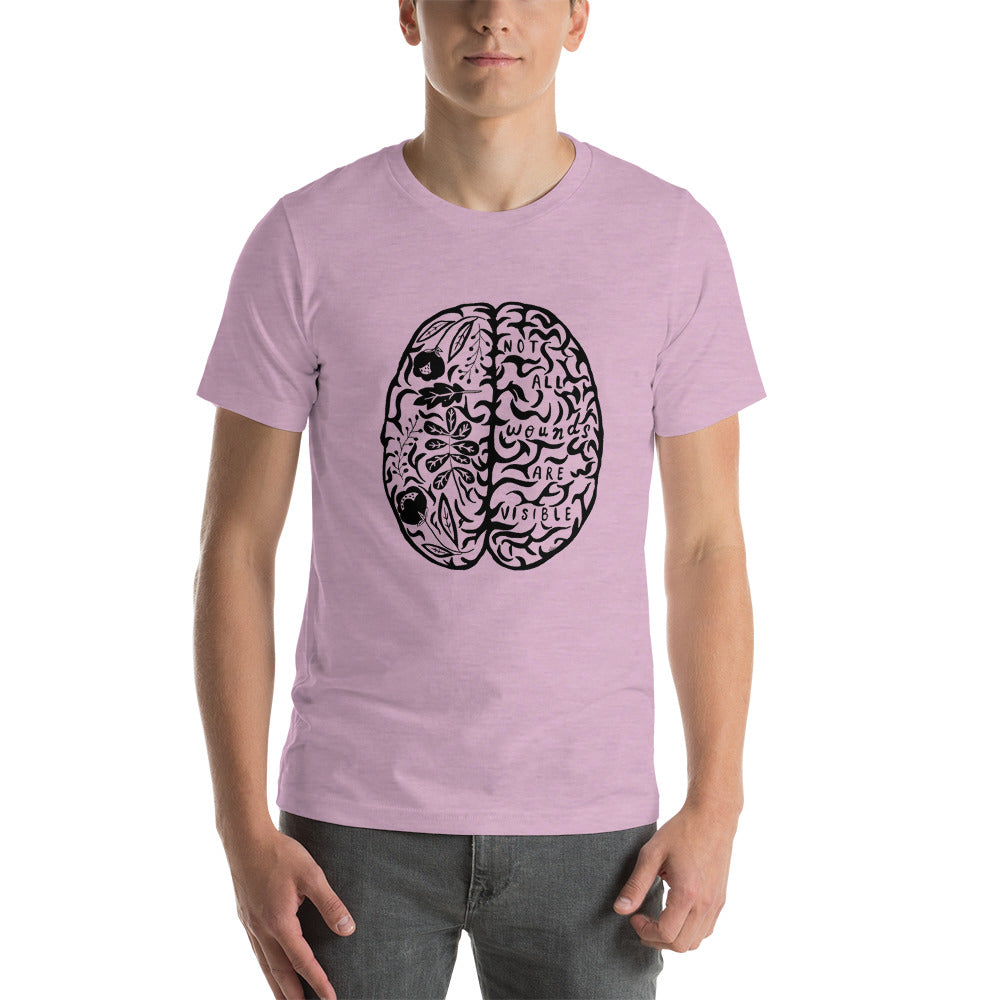 Short-Sleeve Unisex T-Shirt Not All Wounds Are Visible