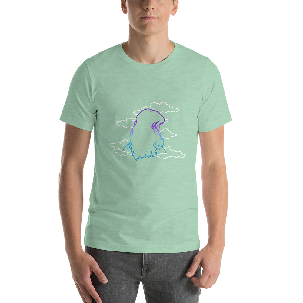 Short-Sleeve Unisex T-Shirt In The Clouds (White)