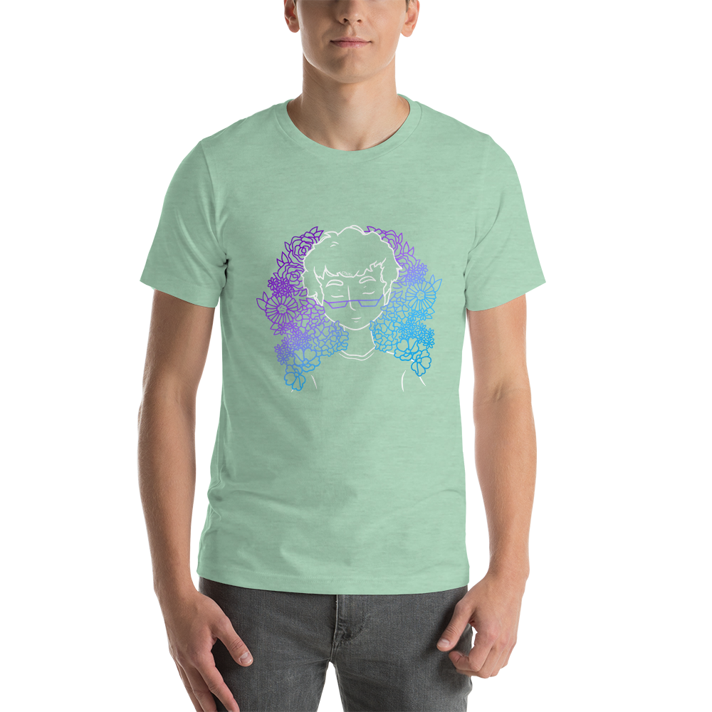 Short-Sleeve Unisex T-Shirt Amongst The Flowers (White)