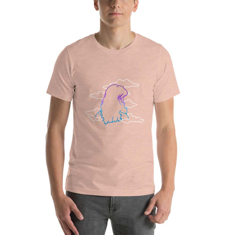 Short-Sleeve Unisex T-Shirt In The Clouds (White)