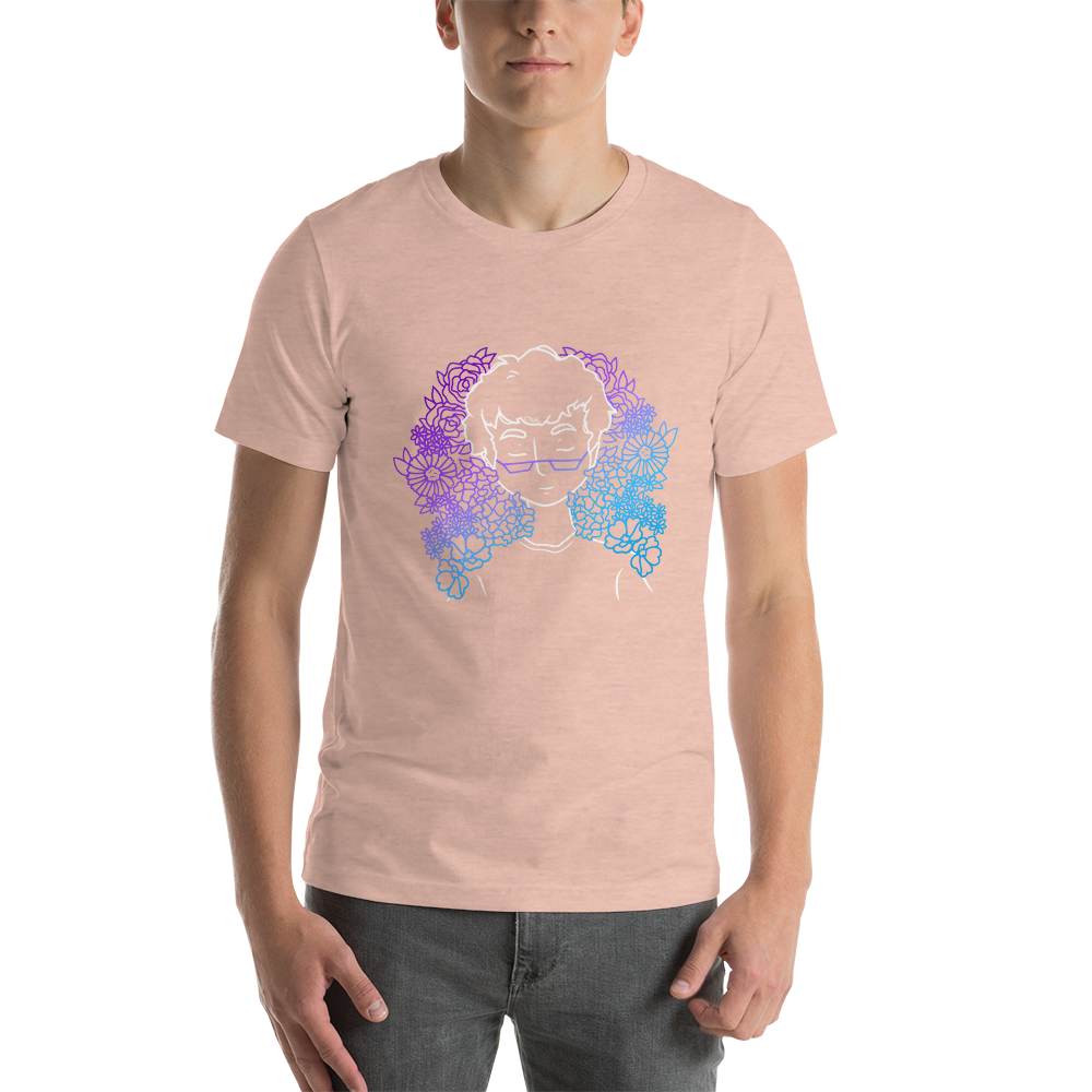 Short-Sleeve Unisex T-Shirt Amongst The Flowers (White)