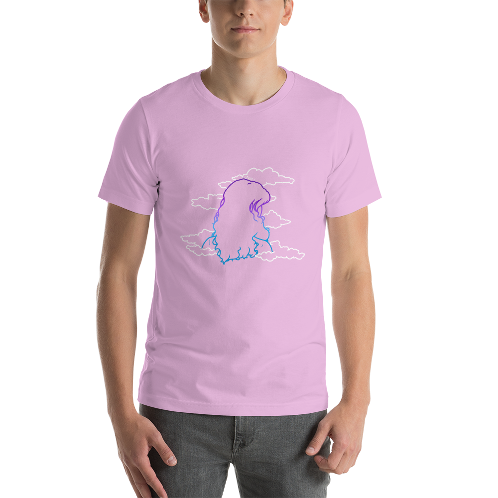Short-Sleeve Unisex T-Shirt In The Clouds (White)