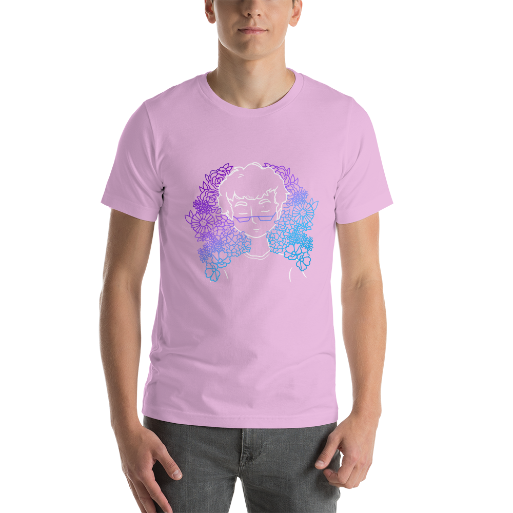 Short-Sleeve Unisex T-Shirt Amongst The Flowers (White)
