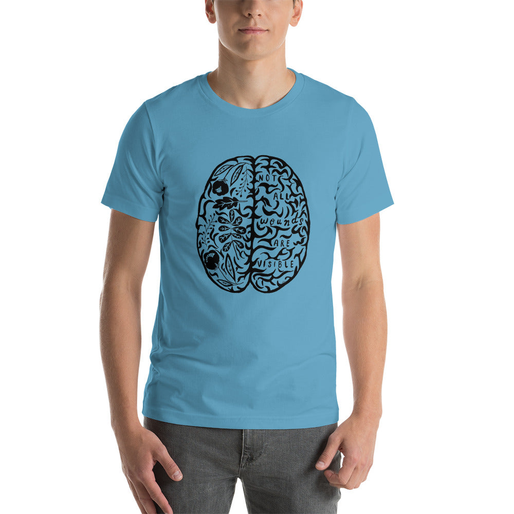 Short-Sleeve Unisex T-Shirt Not All Wounds Are Visible