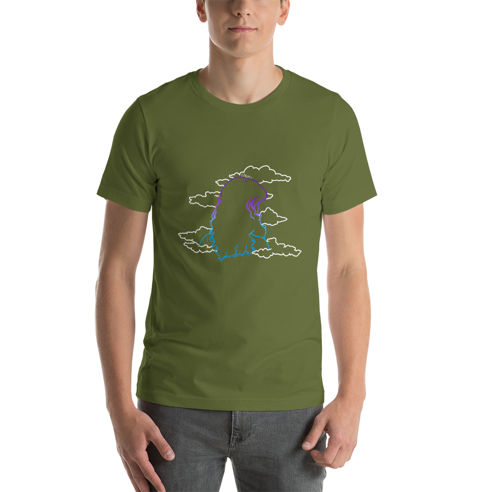 Short-Sleeve Unisex T-Shirt In The Clouds (White)