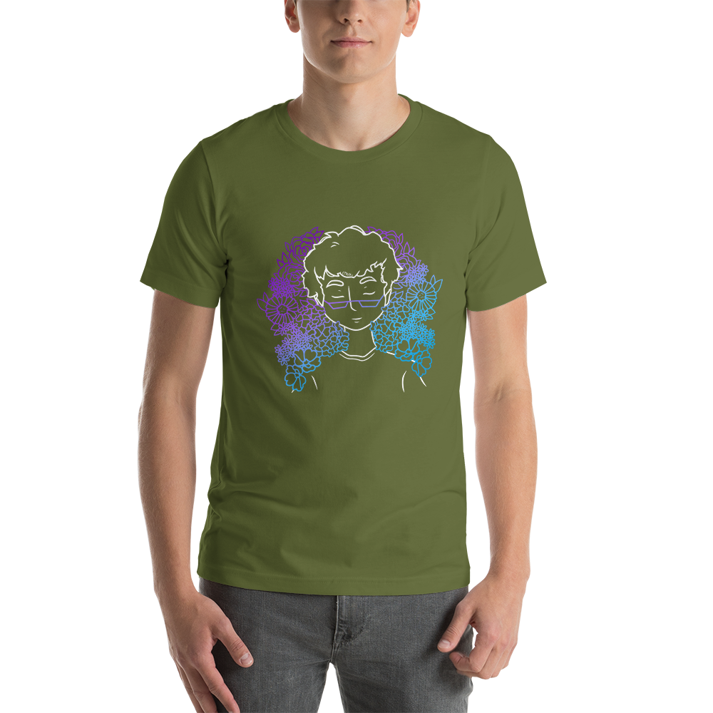 Short-Sleeve Unisex T-Shirt Amongst The Flowers (White)