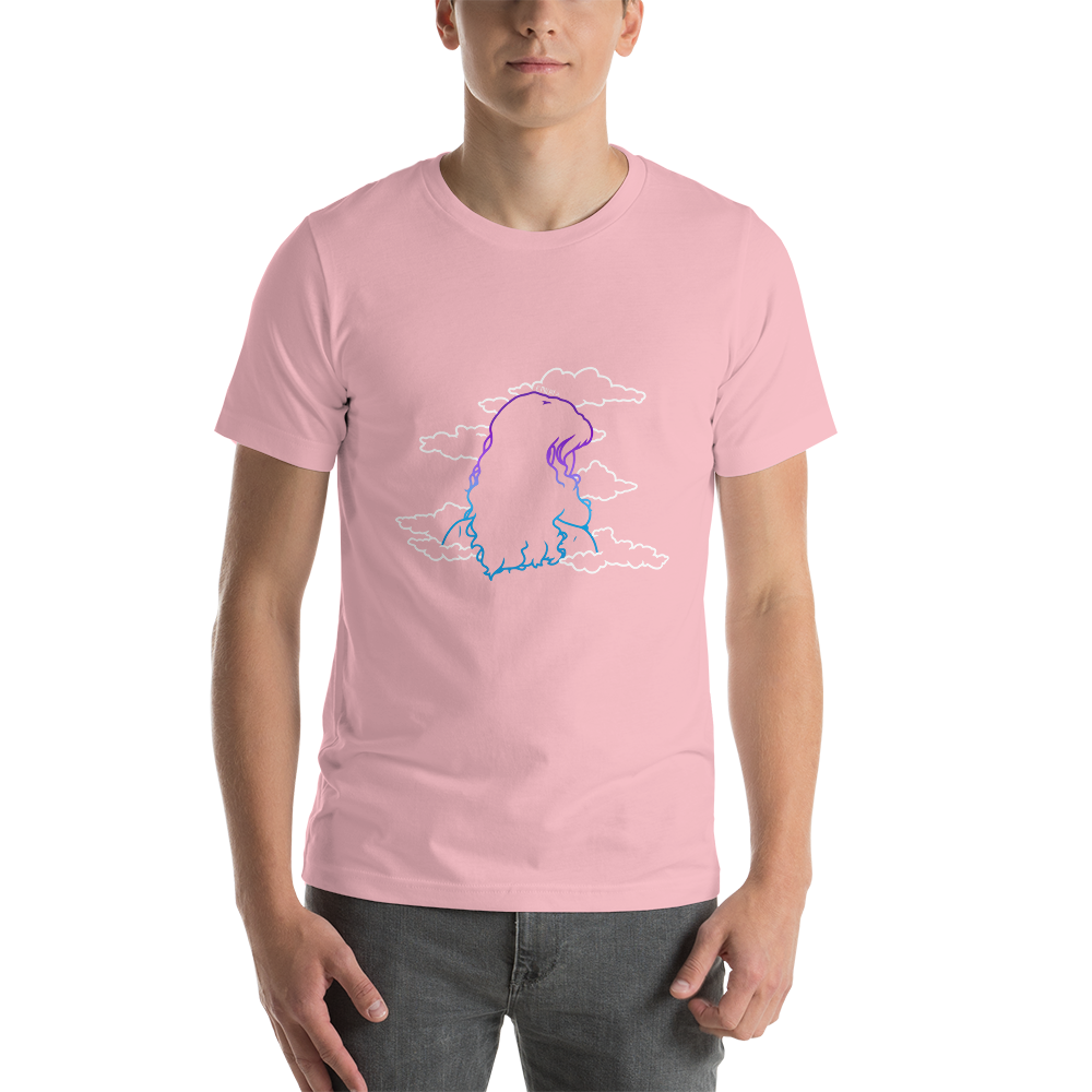 Short-Sleeve Unisex T-Shirt In The Clouds (White)