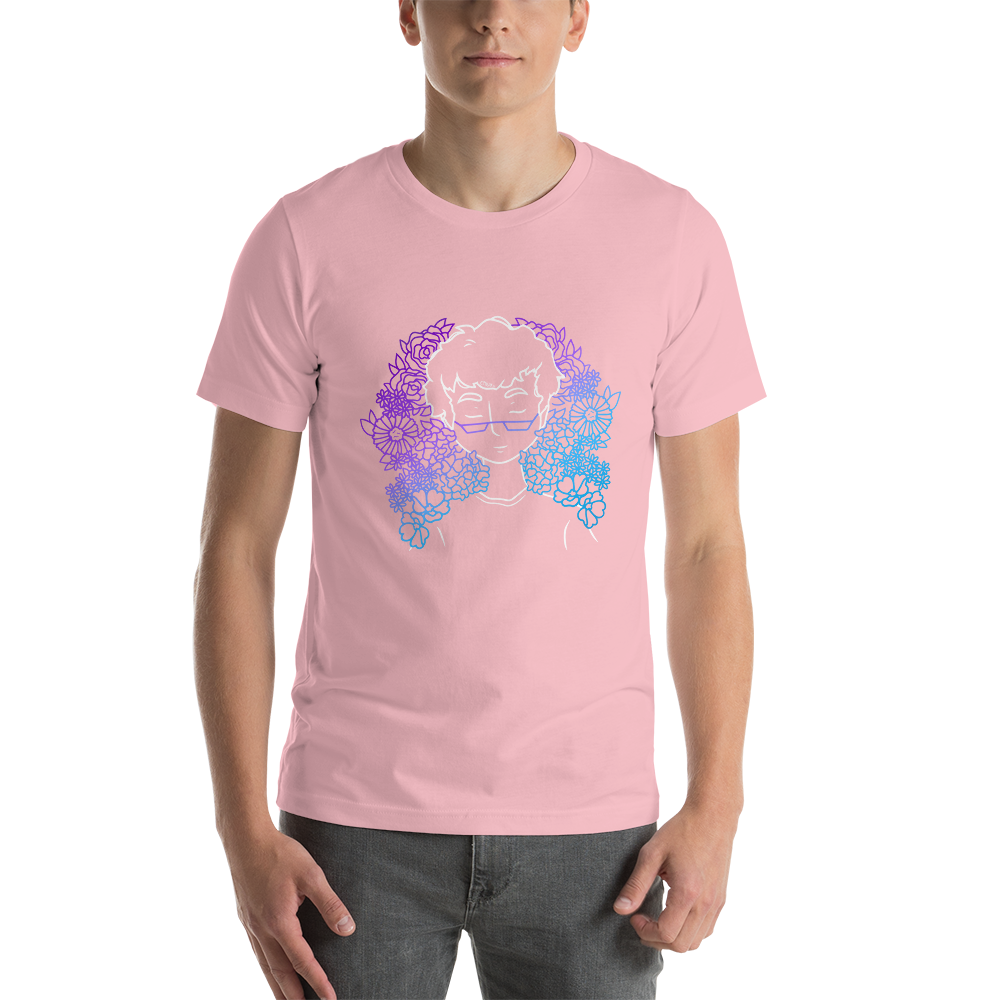 Short-Sleeve Unisex T-Shirt Amongst The Flowers (White)