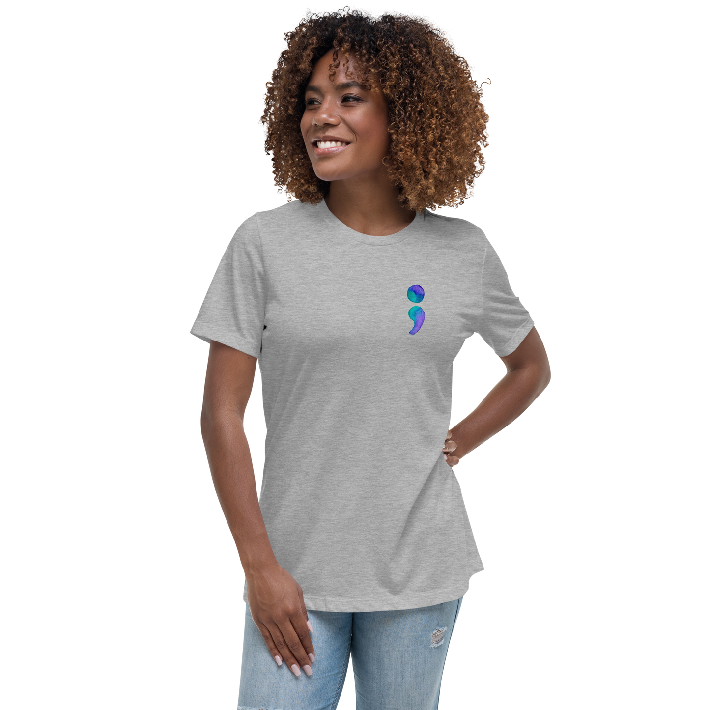 Women's Relaxed T-Shirt Aiden Quote