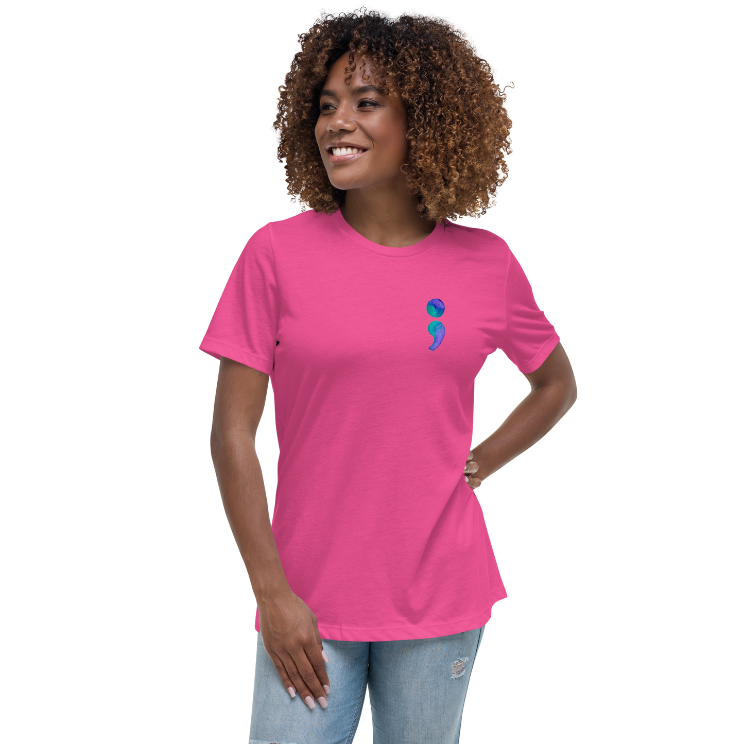 Women's Relaxed T-Shirt Aiden Quote