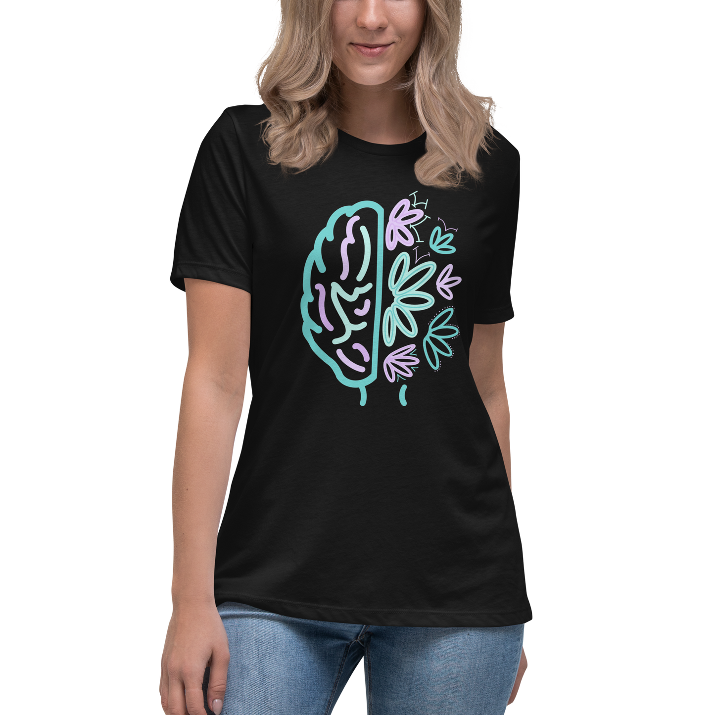 Women's Relaxed T-Shirt Brain Bloom