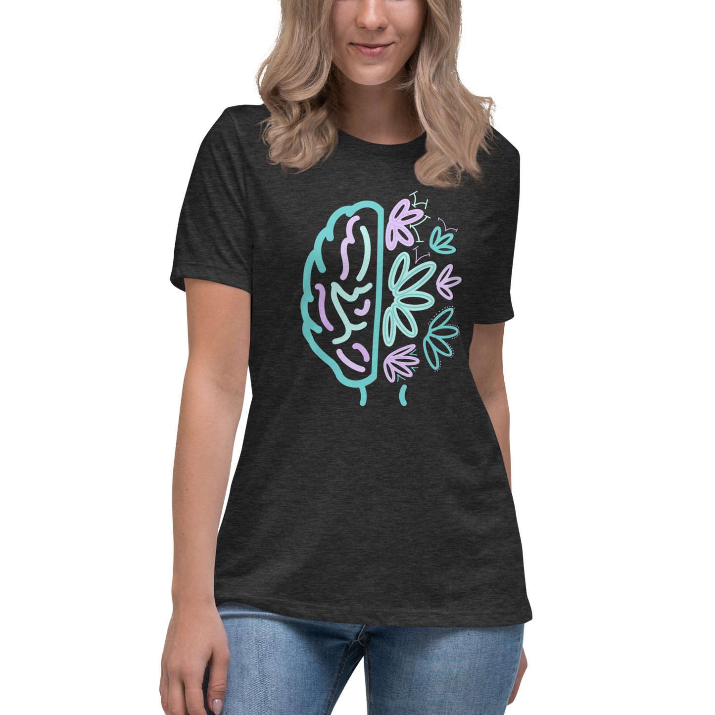 Women's Relaxed T-Shirt Brain Bloom
