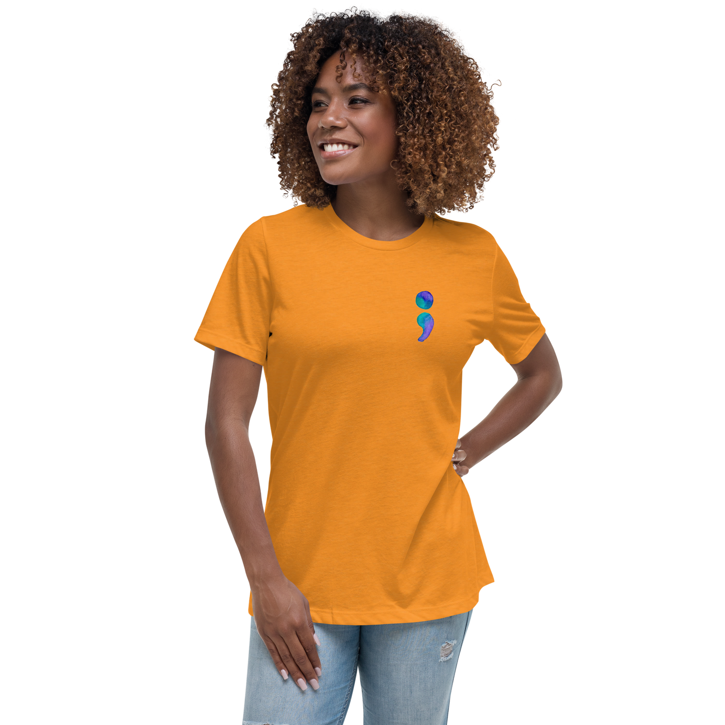 Women's Relaxed T-Shirt Aiden Quote