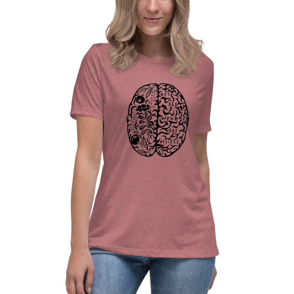 Women's Relaxed T-Shirt Not All Wounds Are Visible