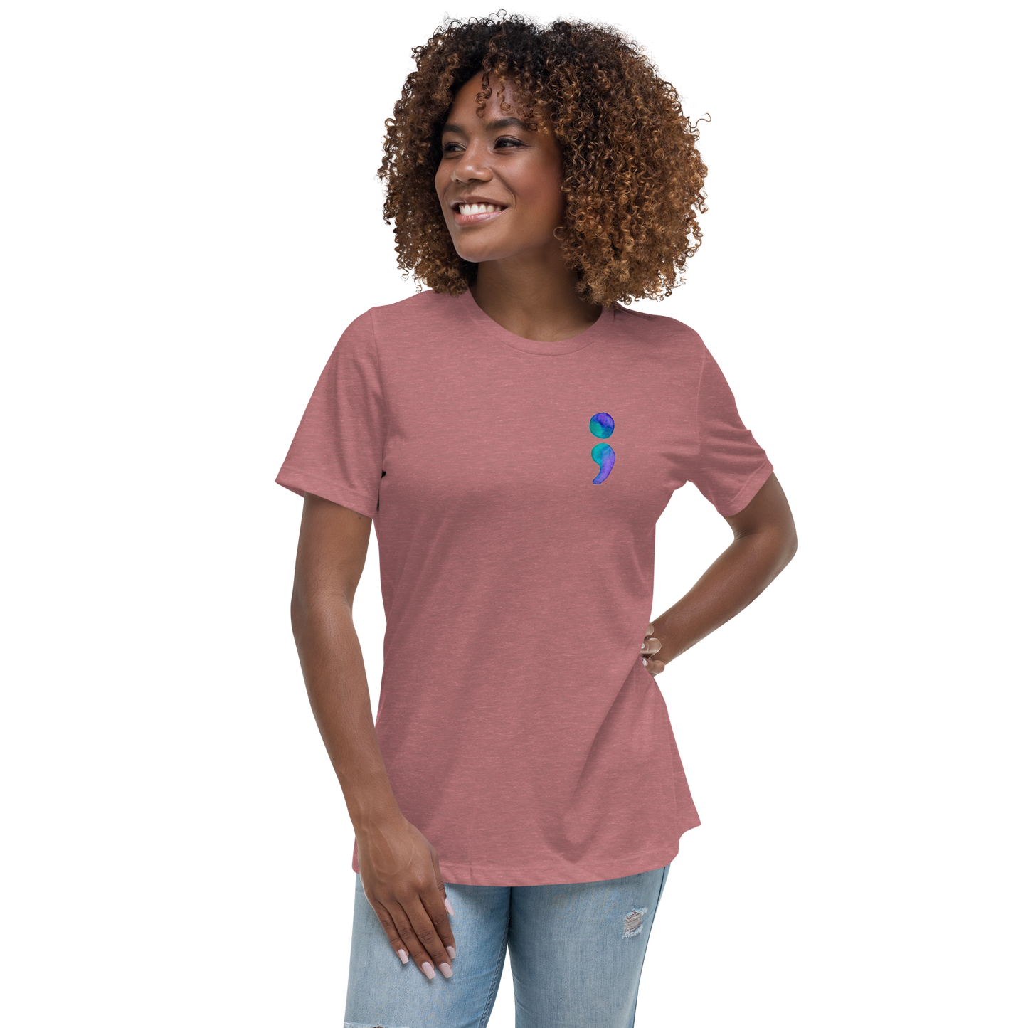 Women's Relaxed T-Shirt Aiden Quote