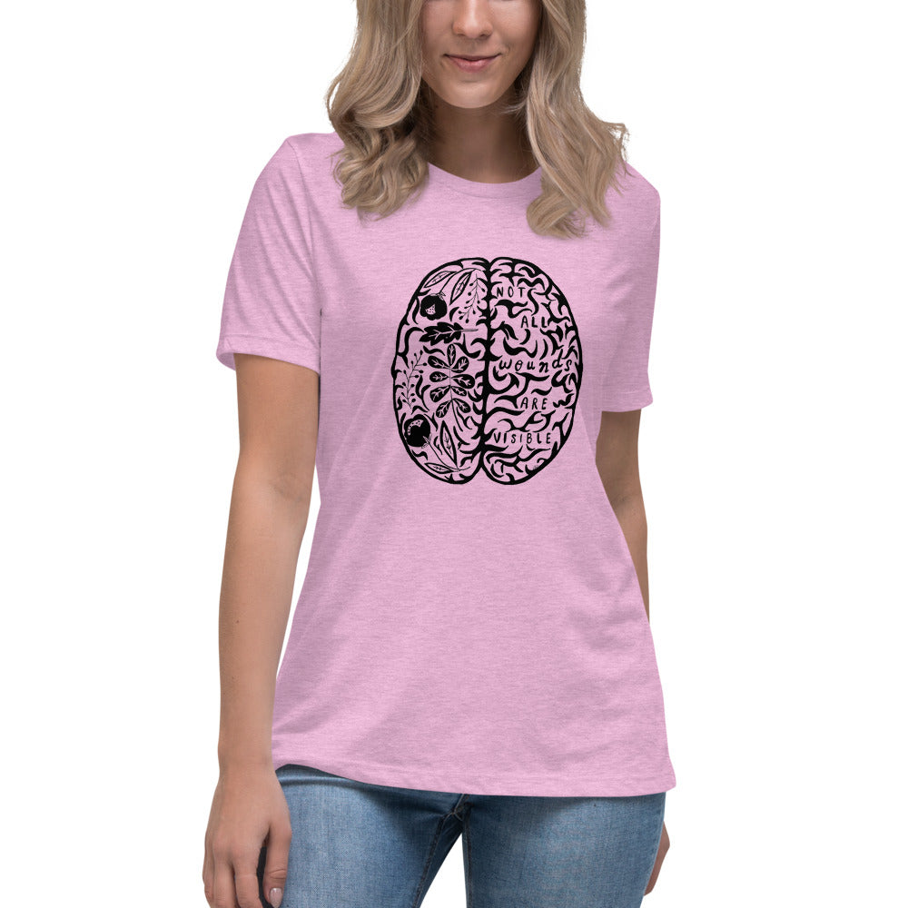 Women's Relaxed T-Shirt Not All Wounds Are Visible