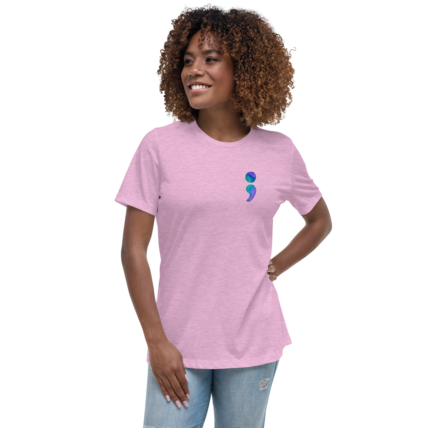 Women's Relaxed T-Shirt Aiden Quote