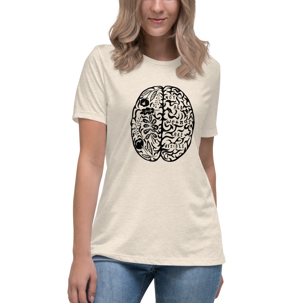 Women's Relaxed T-Shirt Not All Wounds Are Visible