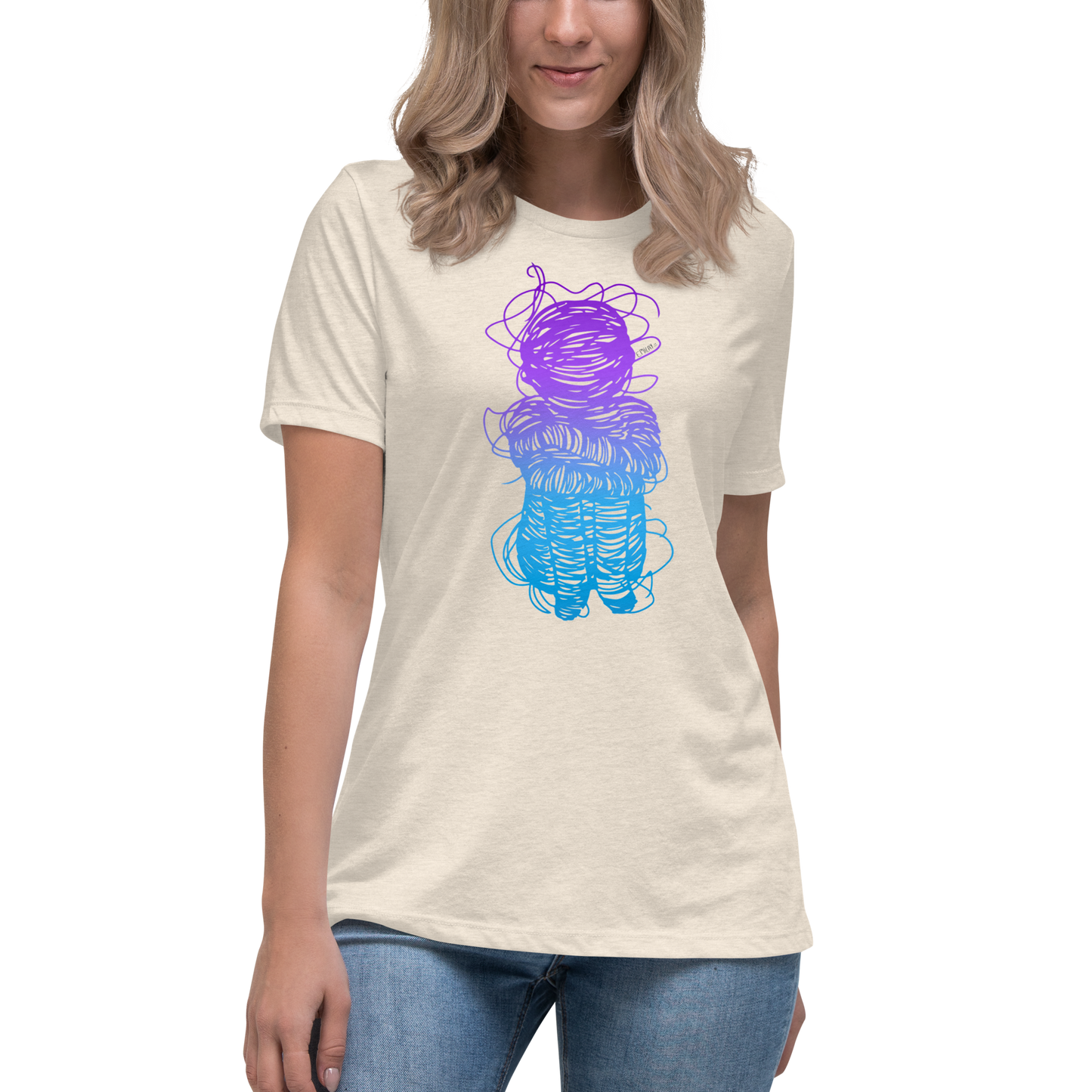 Women's Relaxed T-Shirt Unraveling
