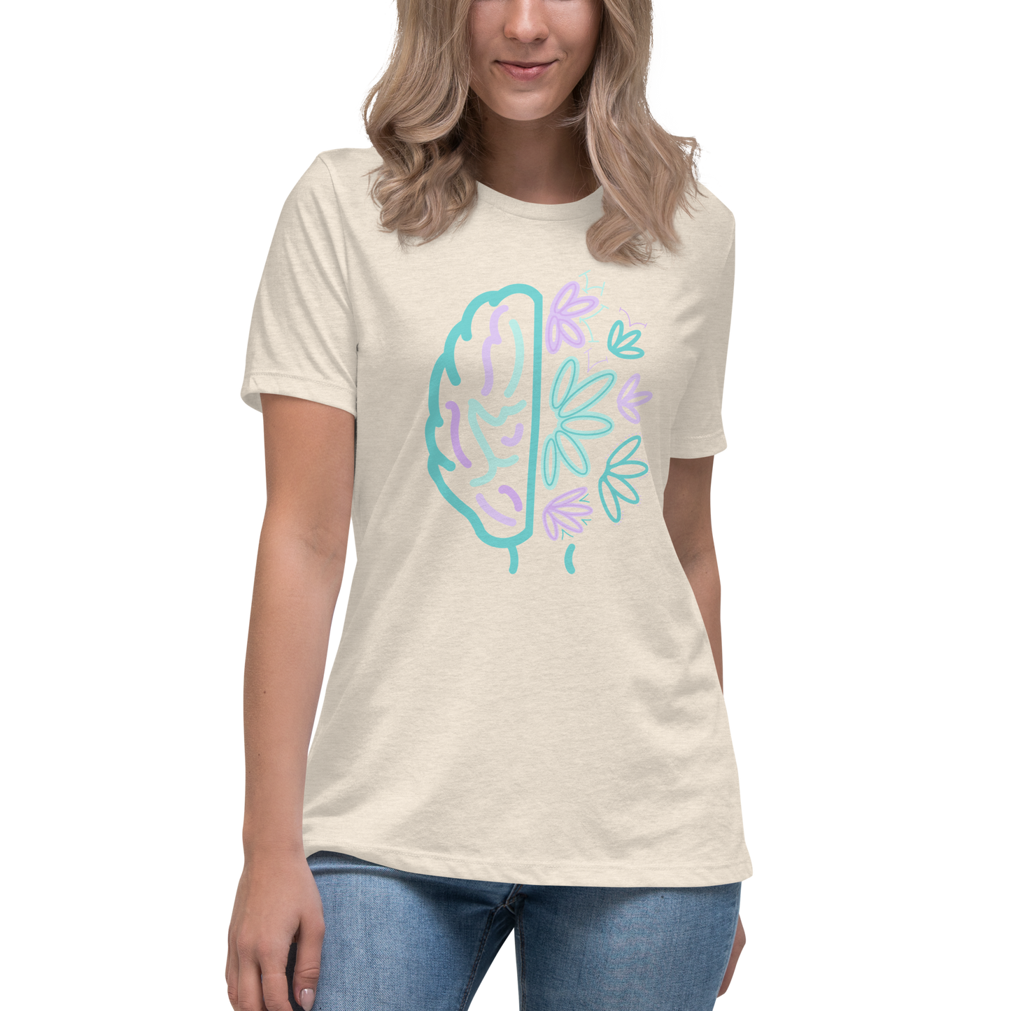 Women's Relaxed T-Shirt Brain Bloom