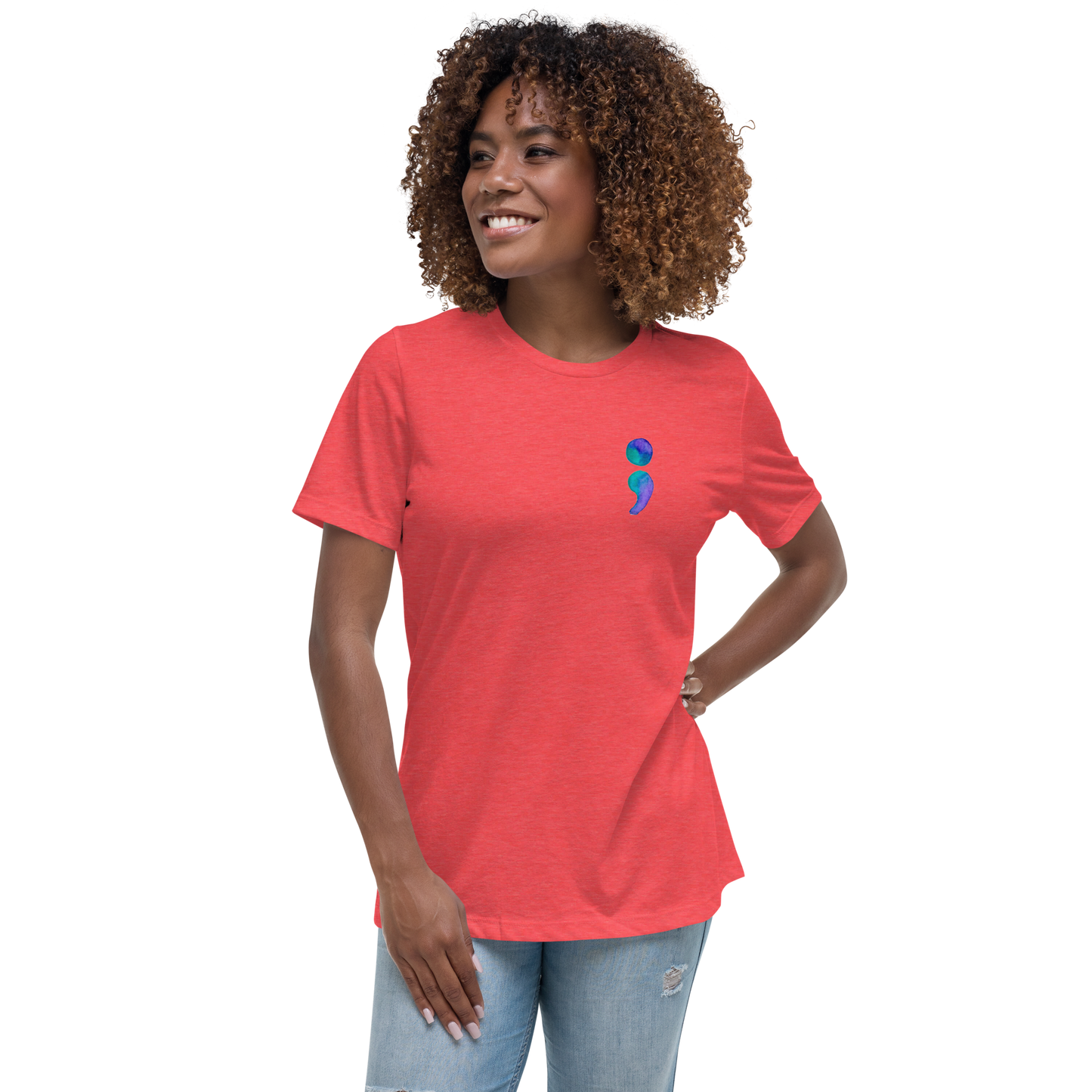 Women's Relaxed T-Shirt Aiden Quote