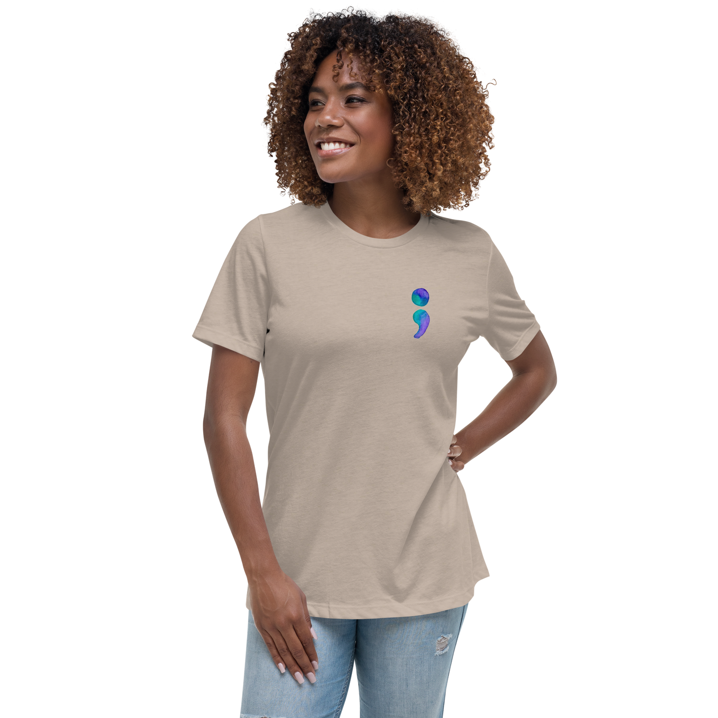 Women's Relaxed T-Shirt Aiden Quote