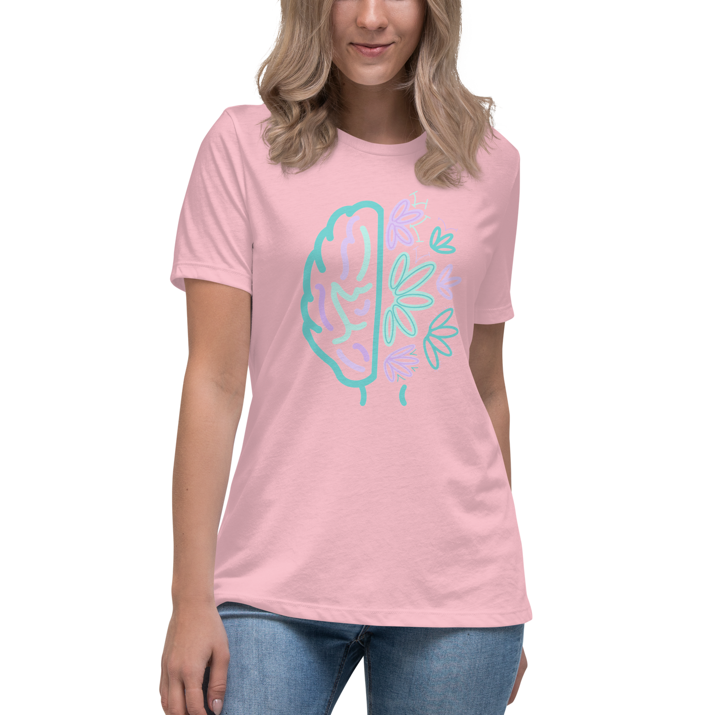 Women's Relaxed T-Shirt Brain Bloom
