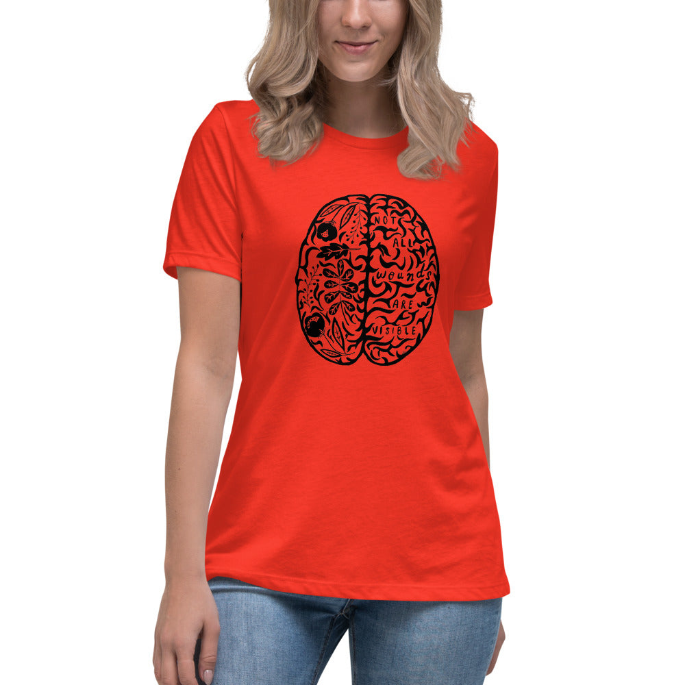 Women's Relaxed T-Shirt Not All Wounds Are Visible