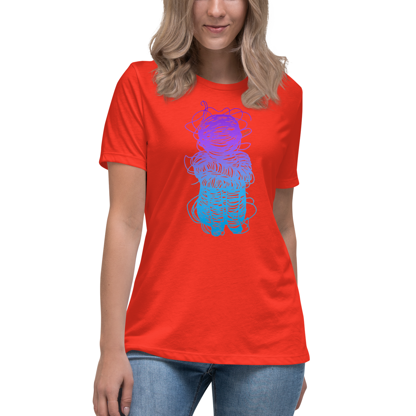 Women's Relaxed T-Shirt Unraveling