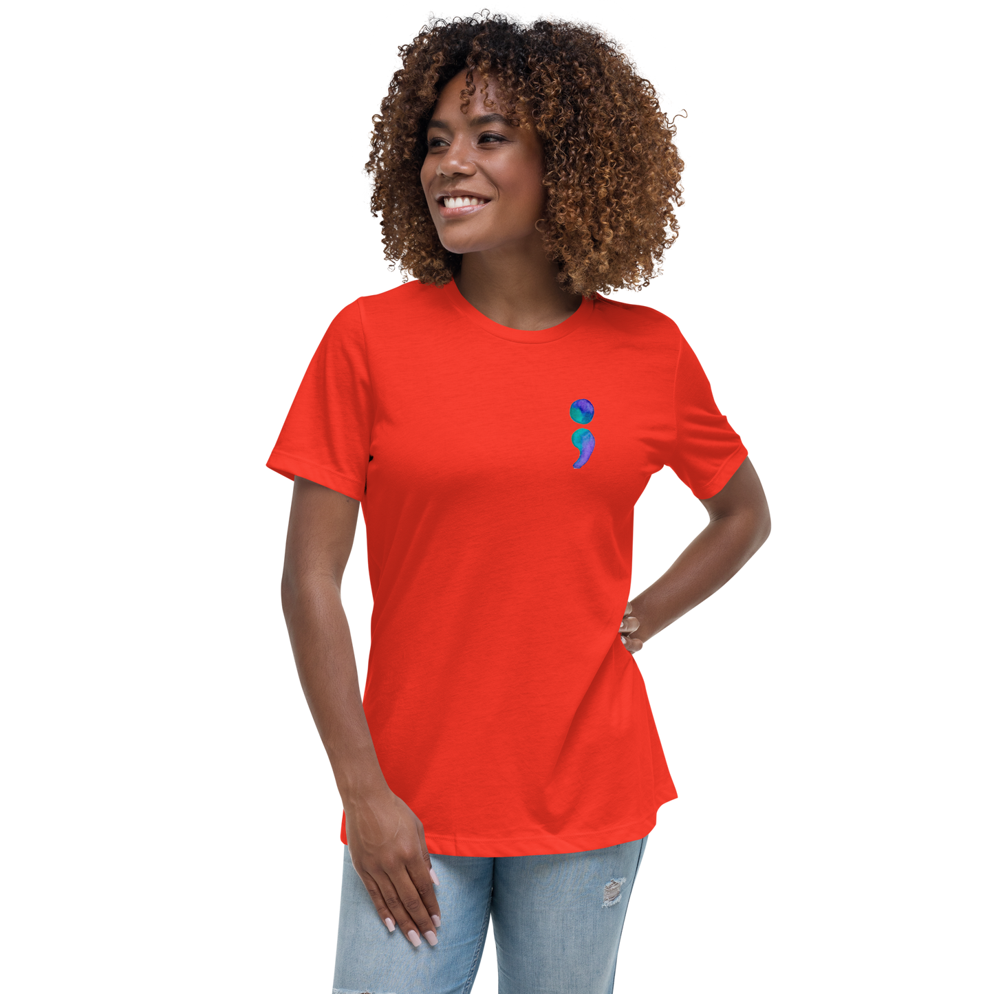 Women's Relaxed T-Shirt Aiden Quote