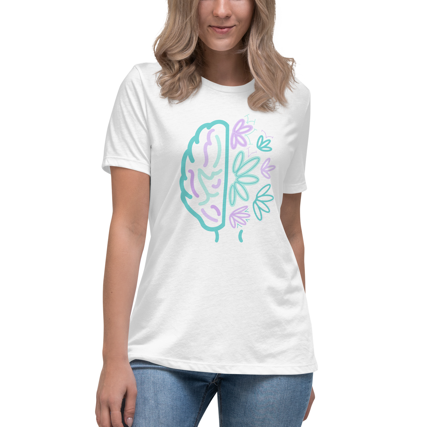 Women's Relaxed T-Shirt Brain Bloom