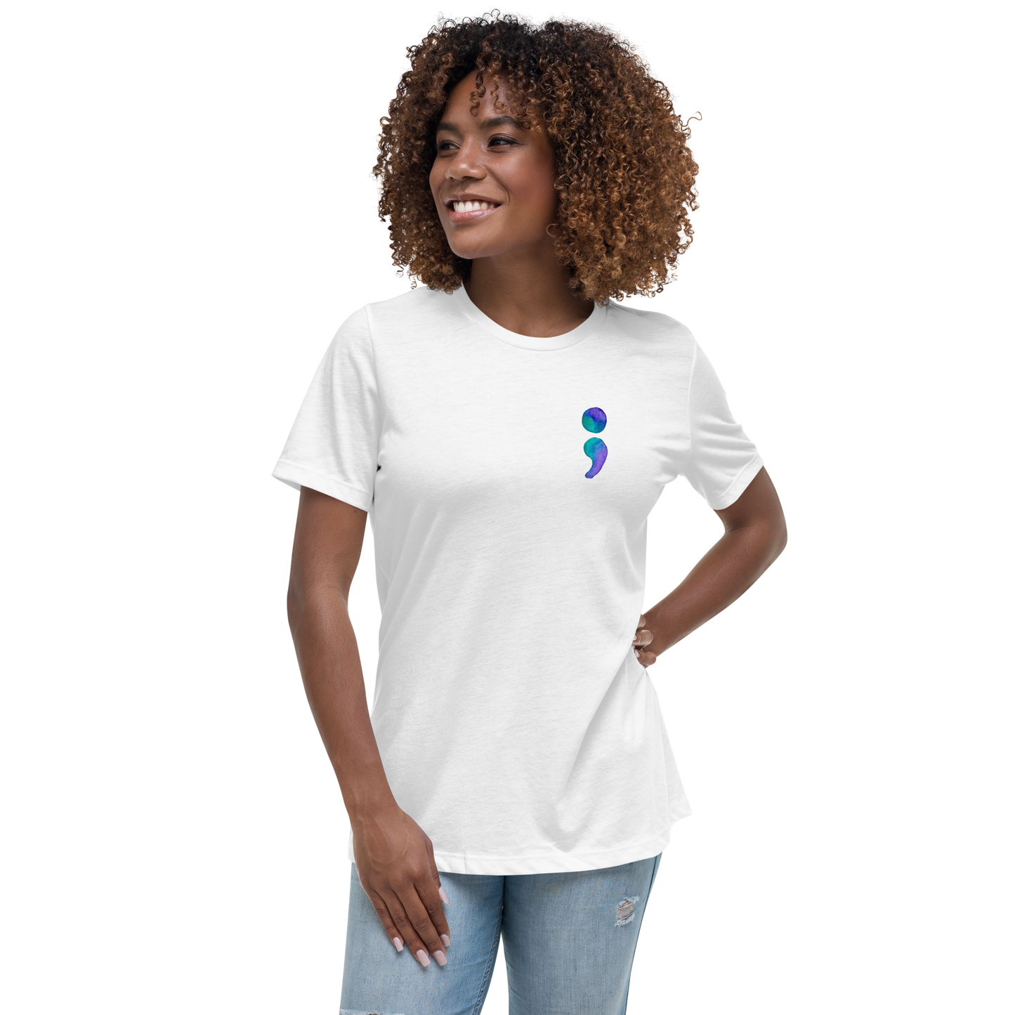Women's Relaxed T-Shirt Aiden Quote