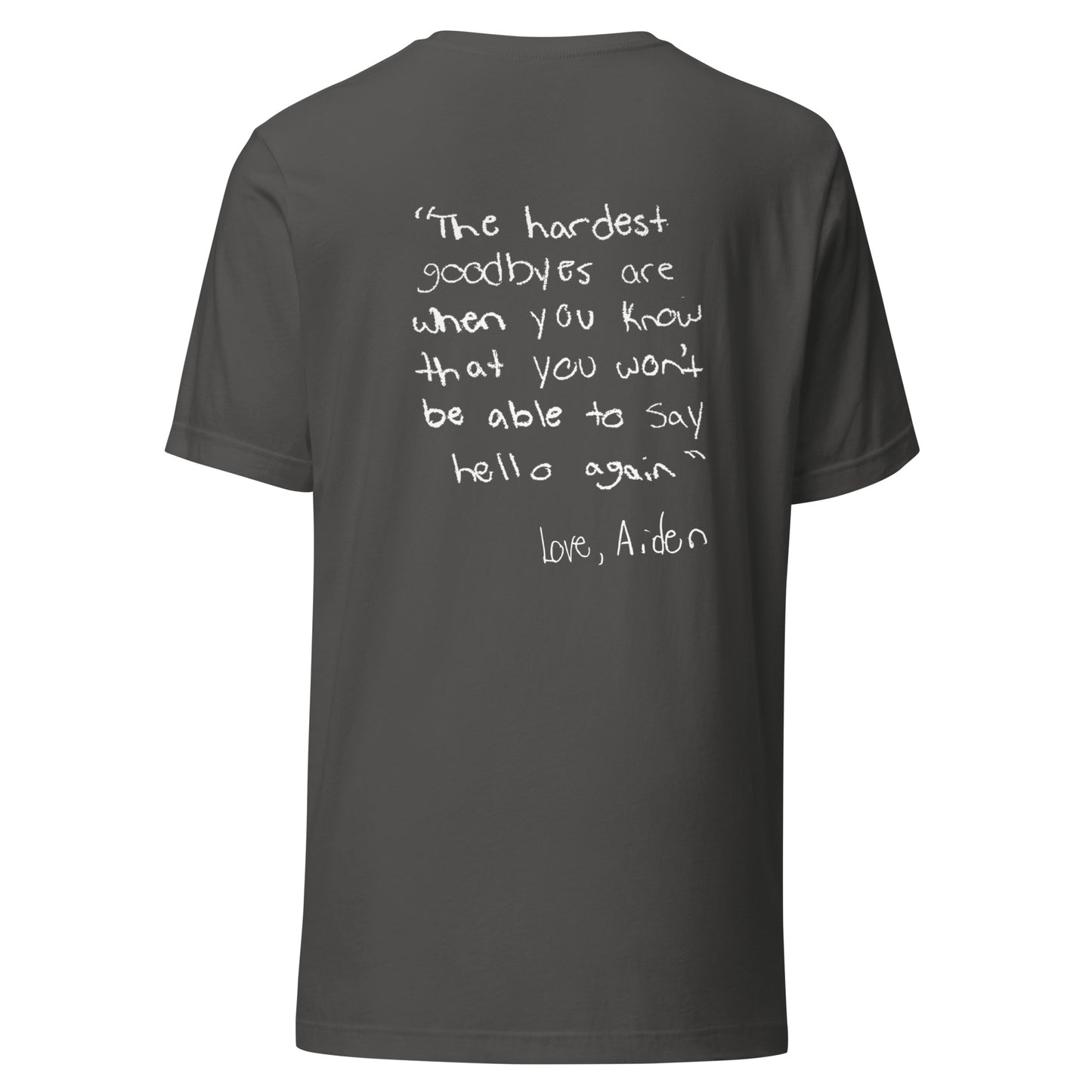 Short Sleeve Unisex T-Shirt Aiden Quote 2