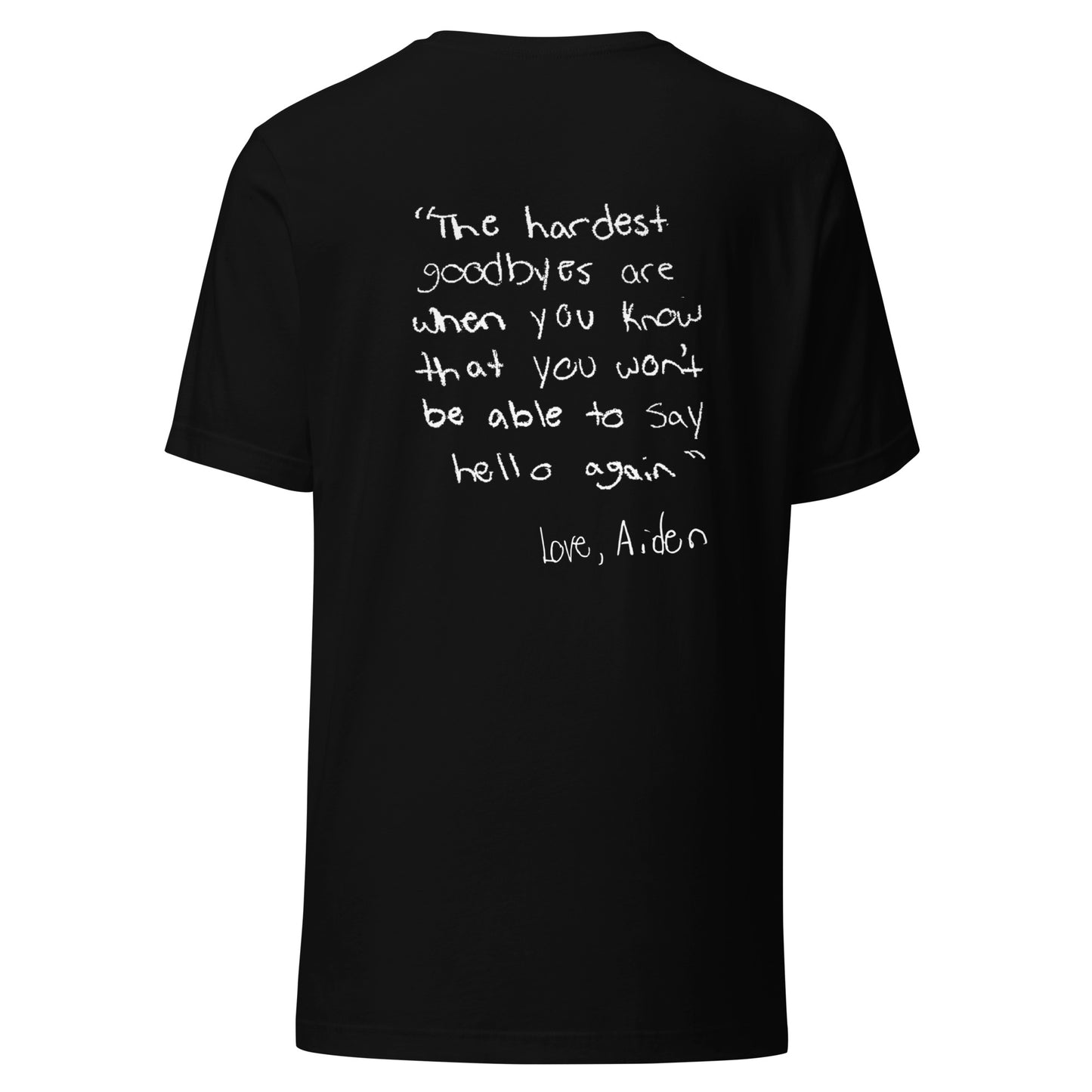 Short Sleeve Unisex T-Shirt Aiden Quote 2