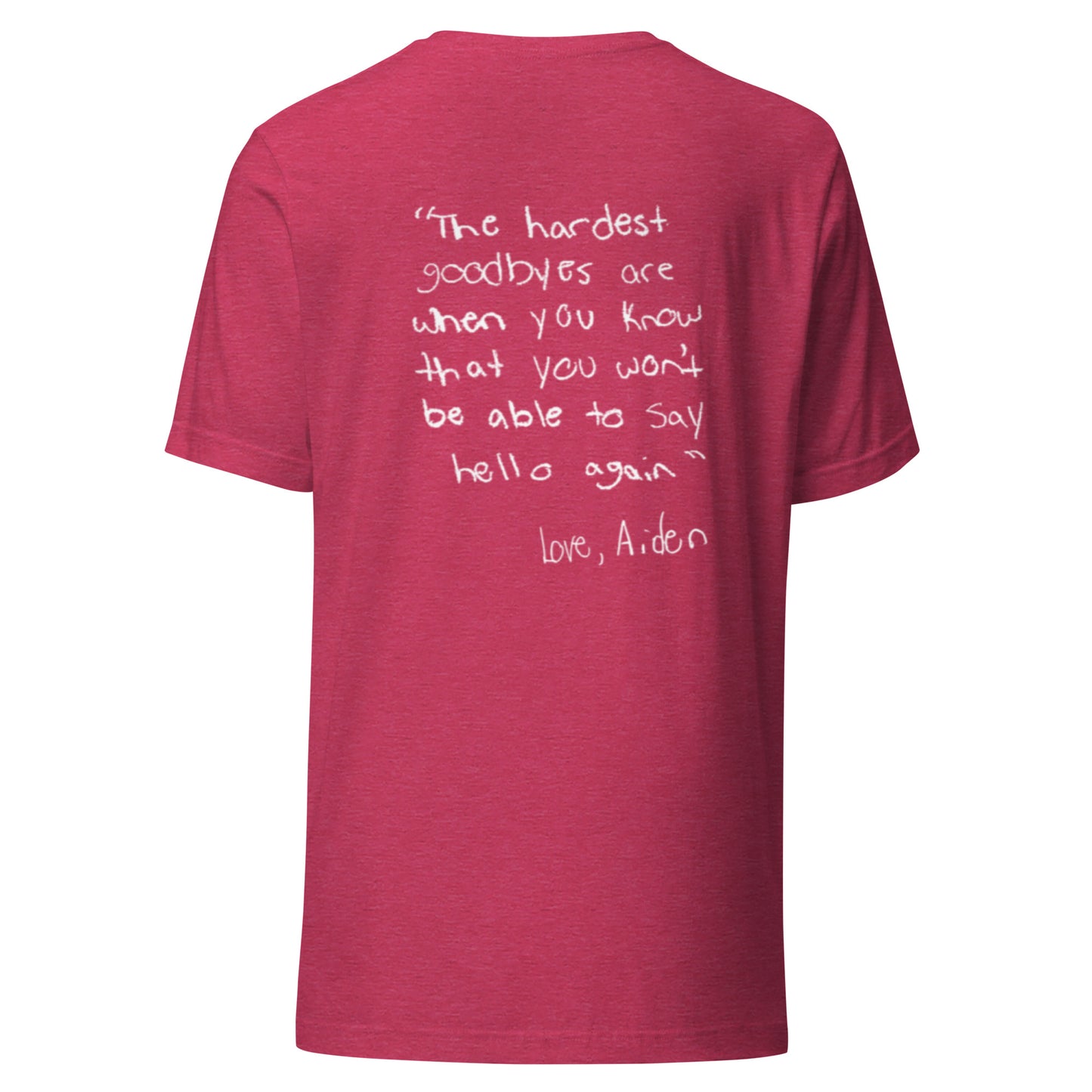 Short Sleeve Unisex T-Shirt Aiden Quote 3