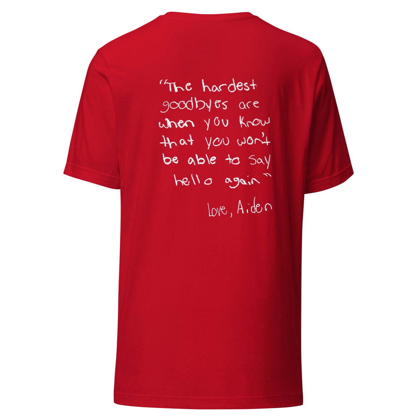 Short Sleeve Unisex T-Shirt Aiden Quote 2