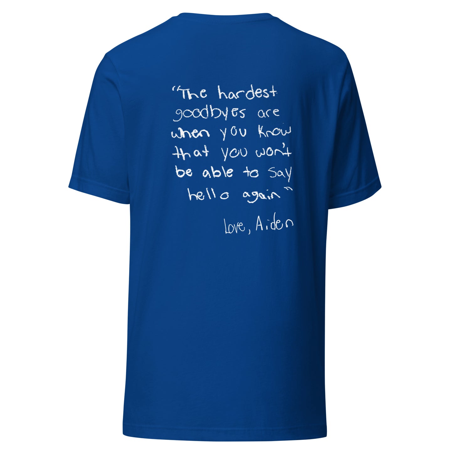 Short Sleeve Unisex T-Shirt Aiden Quote 2