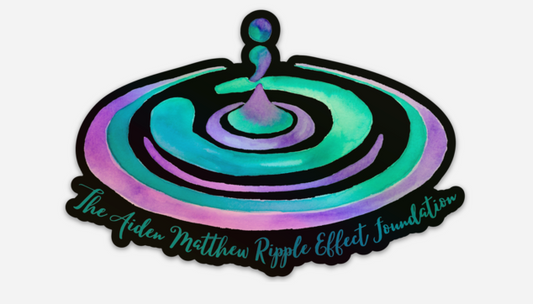 The Aiden Matthew Ripple Effect Foundation Holographic Sticker