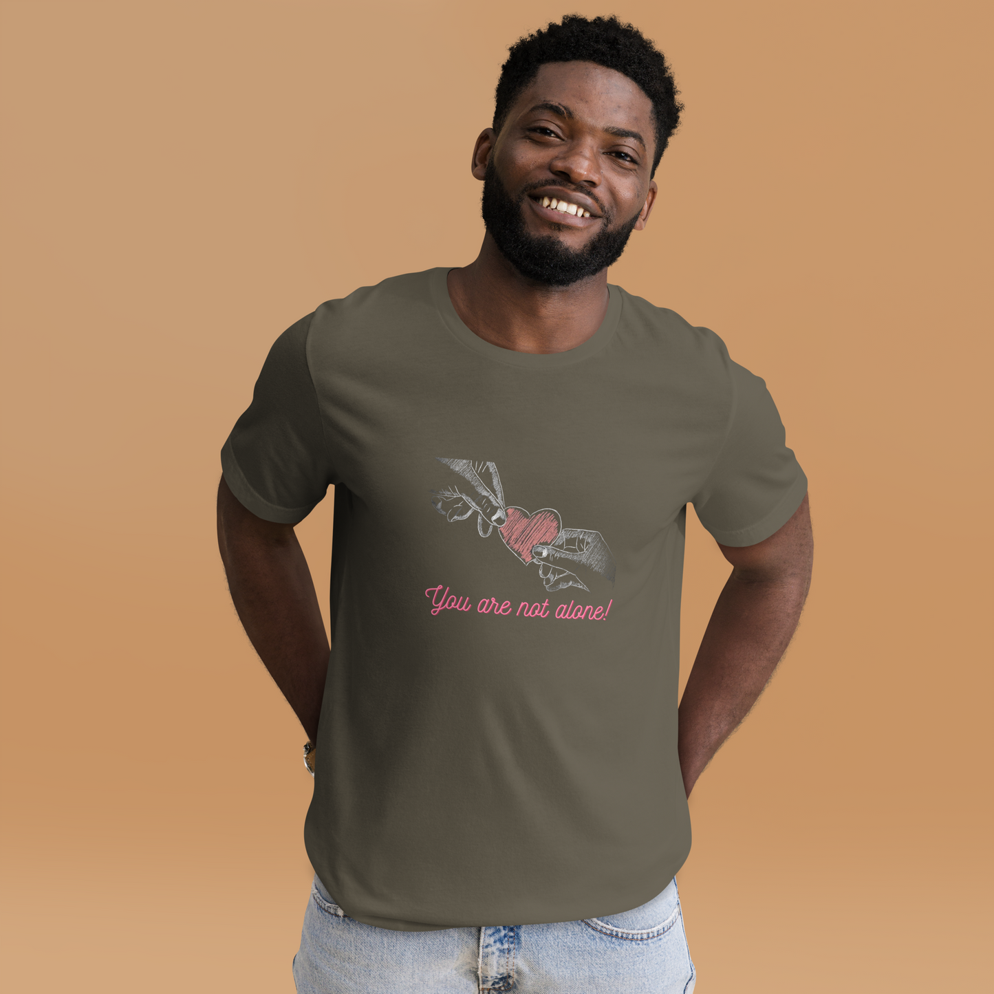 Short Sleeve Unisex T-Shirt You Are Not Alone