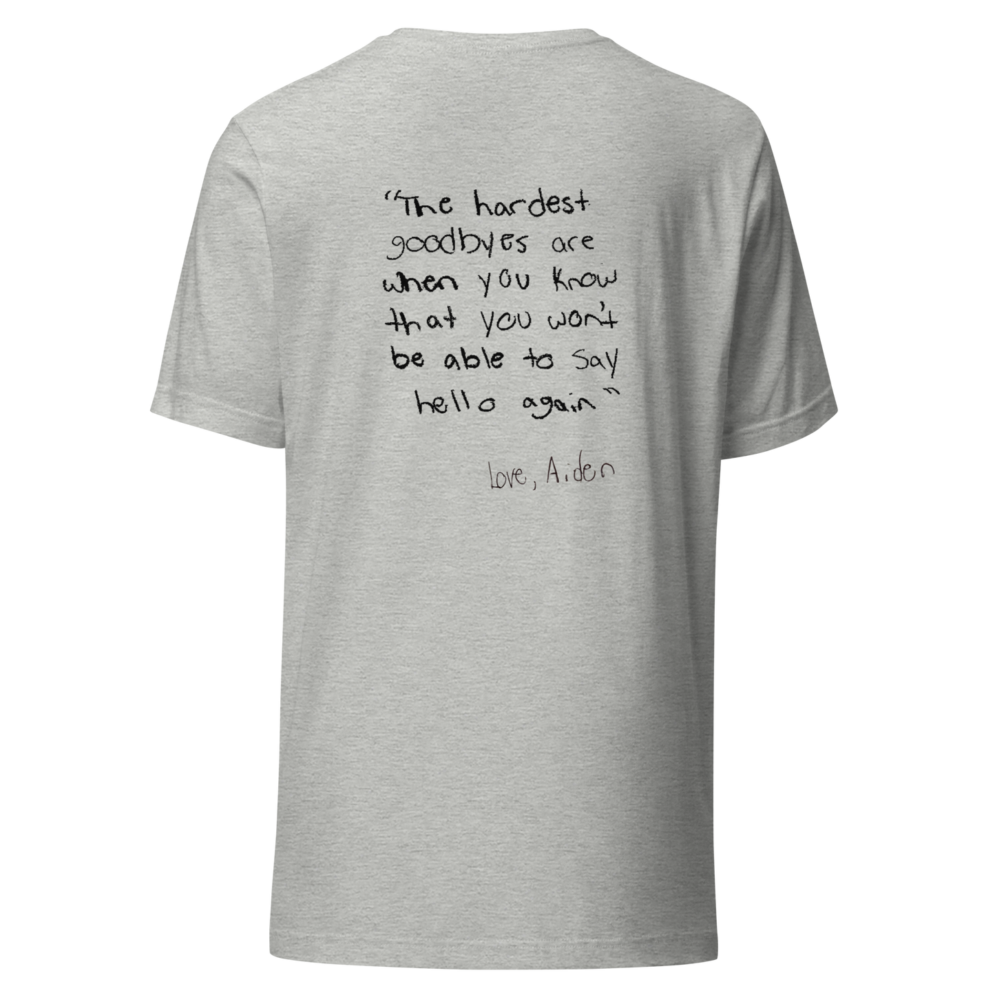 Short Sleeve Unisex T-Shirt Aiden Quote